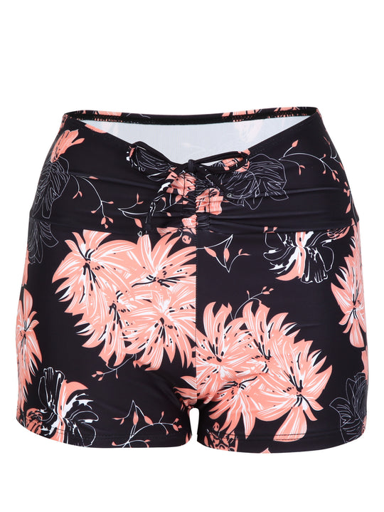 Damen Bikini-Höschen mit hohem Bund und raffinierten Rüschendetails R&B