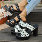 Damen Plateausandalen mit elegantem Schleifen-Design R&B