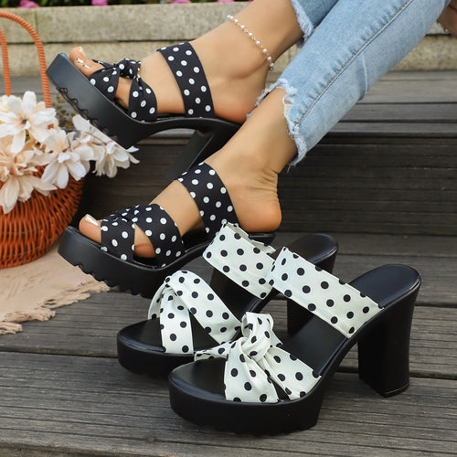 Damen Plateausandalen mit elegantem Schleifen-Design R&B