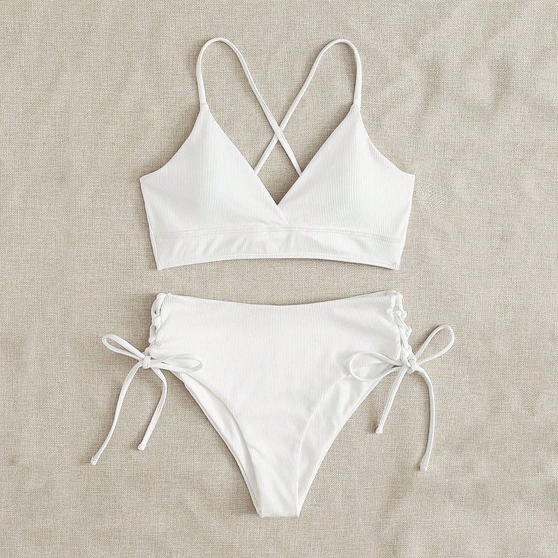 Damen Bikini-Set mit raffiniertem Schnürdetail R&B
