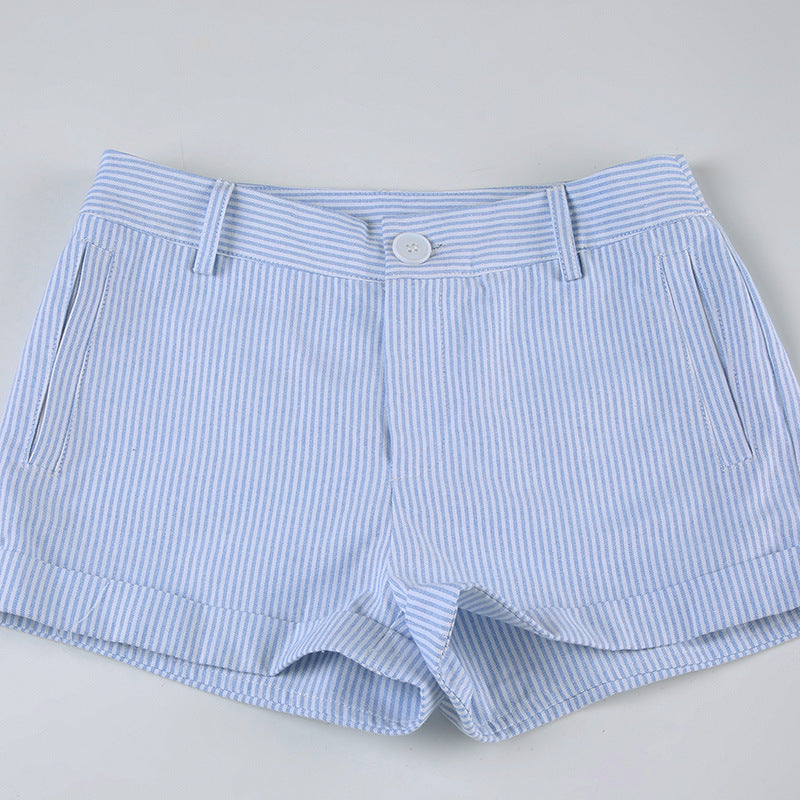 Damen Schlafshorts mit elastischem Bund und dekorativem Kordelzug R&B
