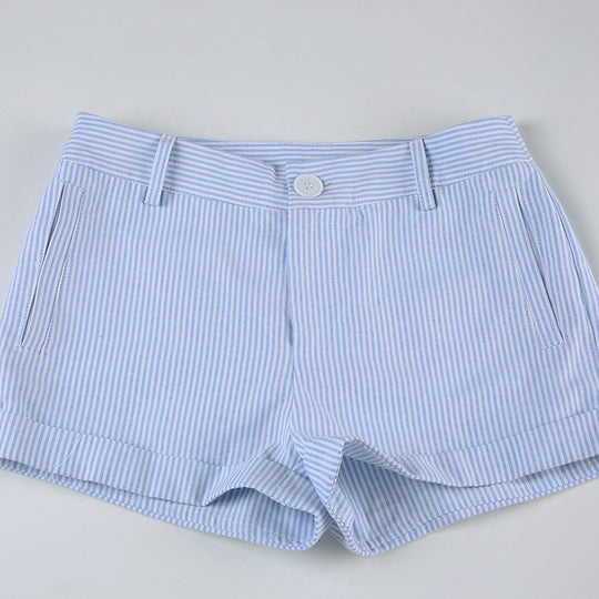 Damen Schlafshorts mit elastischem Bund und dekorativem Kordelzug R&B