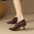 Damen elegante spitze Absatzschuhe mit geschwungenem Design R&B