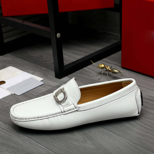 Damen Mokassins aus feinem Leder mit eleganter Applikation R&B