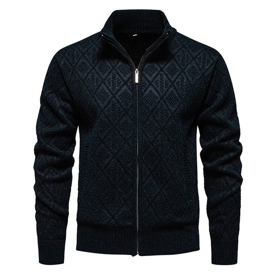 Herren modische Strickjacke mit strukturierter Oberfläche R&B