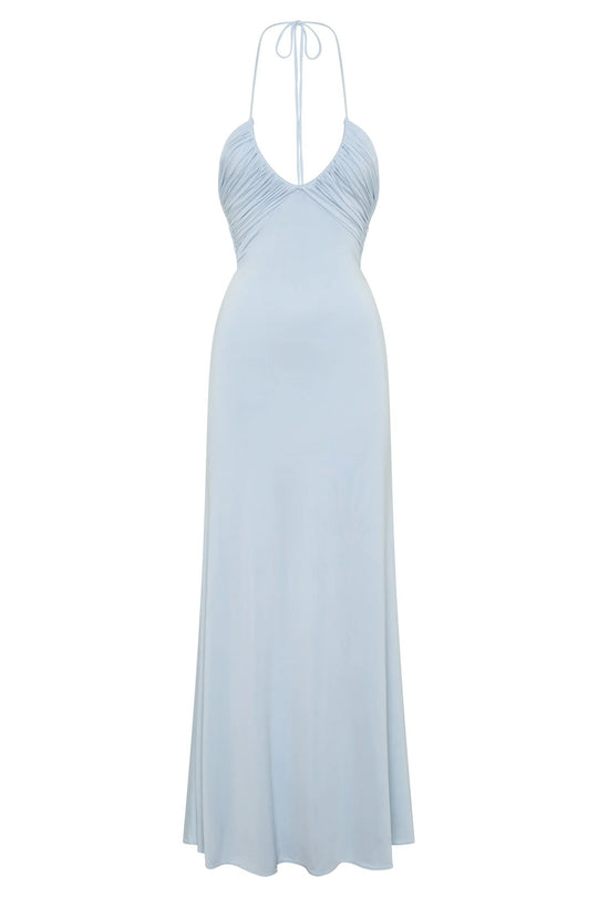 Damen Maxikleid mit raffinierter Drapierung R&B