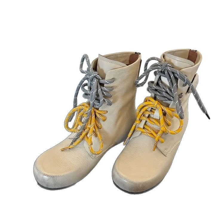 Damen Modische Schnürboots mit innovativen Zierkordeln R&B