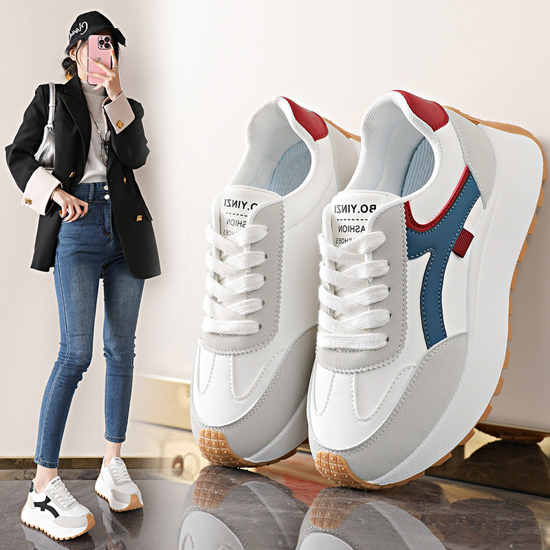 Damen Sportliche Chunky Sneaker mit dämpfender Laufsohle und modischem Design R&B