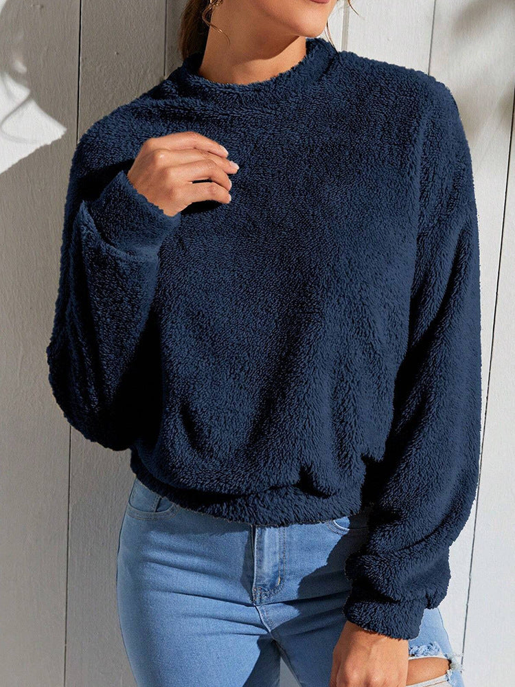 Damen Flauschiger Freizeitpullover R&B