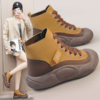 Damen trendige High-Top Sneakers mit rutschfester Sohle und atmungsaktivem Obermaterial R&B