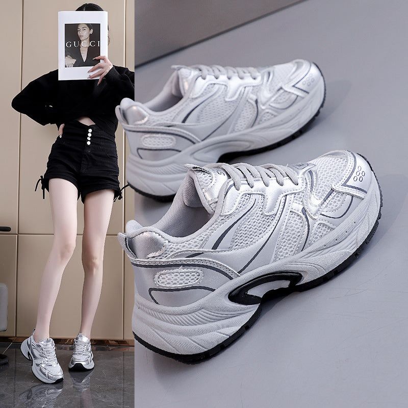Damen Sportliche Sneakers mit atmungsaktiver Mesh-Oberfläche und stabilisierender Profilsohle R&B