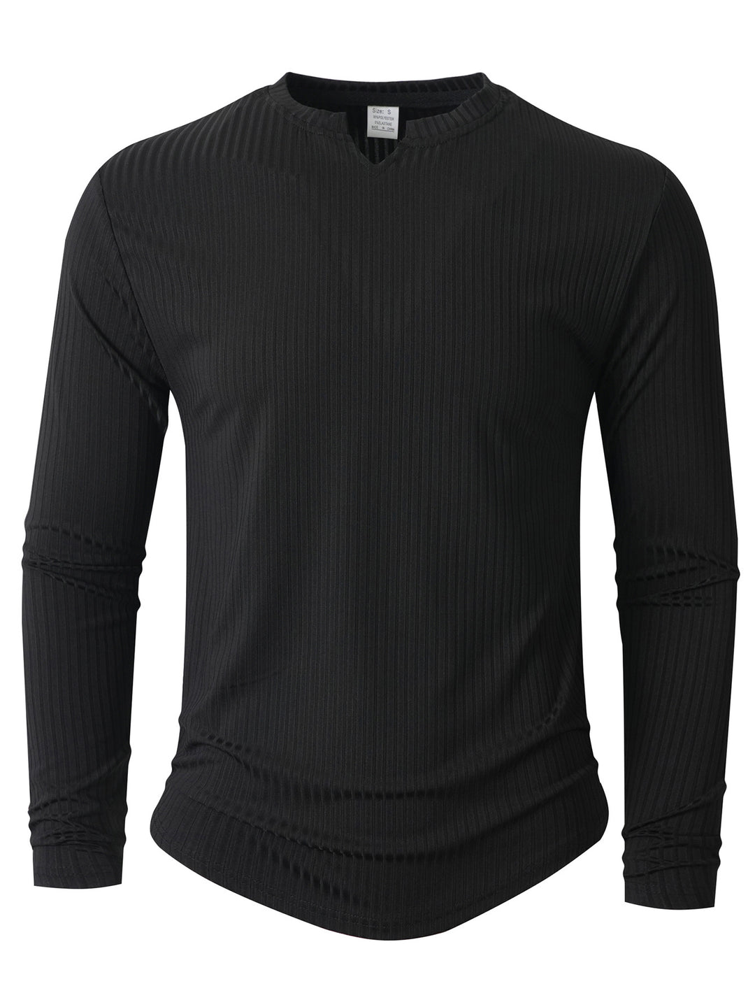 Herren Langarmshirt mit innovativer Rippstruktur R&B
