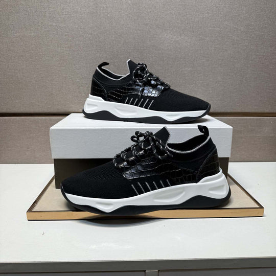 Damen Sportliche Sneakers mit atmungsaktiver Strickoberfläche und flexiblem Profil R&B