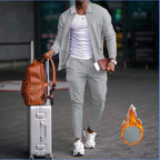 Herren modische Reisedaunenjacke mit funktionalen Taschen und elastischem Bund R&B