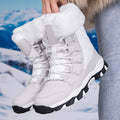 Damen Heizbare Winterstiefel mit rutschfester Sohle und isolierender Fütterung