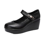 Damen Elegante Plateauschuhe mit modischem Riemen und luxuriösem Absatz R&B