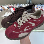 Damen Sportliche Wildledersneaker mit atmungsaktivem Mesh-Einsatz R&B