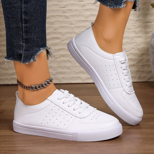 Damen komfortable Sneakers mit atmungsaktiven Perforationen R&B
