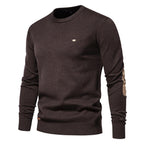 Herren Rundhals Pullover aus weichem Strickstoff