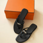 Damen Elegante Flip-Flops mit glänzenden Akzenten R&B