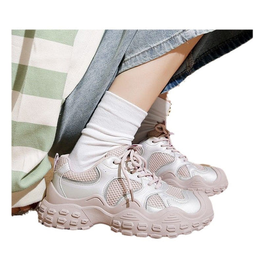 Damen Sportliche Sneakers mit atmungsaktiver Netzoberfläche und gepolsterter Sohle R&B