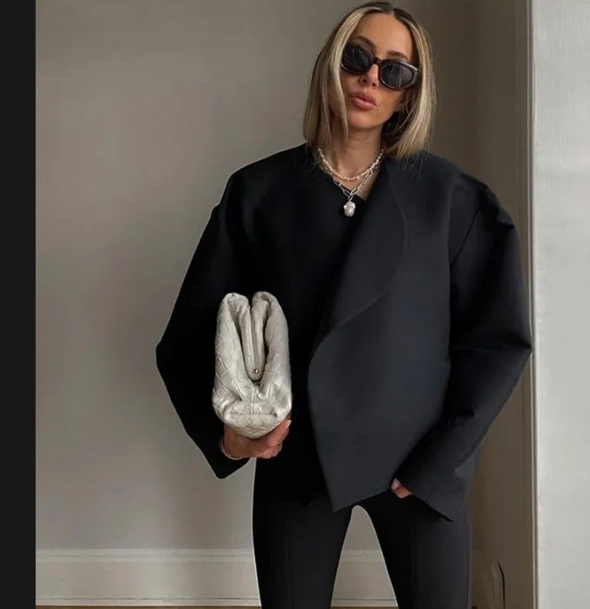 Damen Oversized Couture-Jacke mit strukturiertem Schnitt R&B