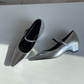 Damen elegante Ballerinas mit modischer Schnallenverzierung und bequemer Innensohle R&B