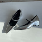 Damen elegante Ballerinas mit modischer Schnallenverzierung und bequemer Innensohle R&B