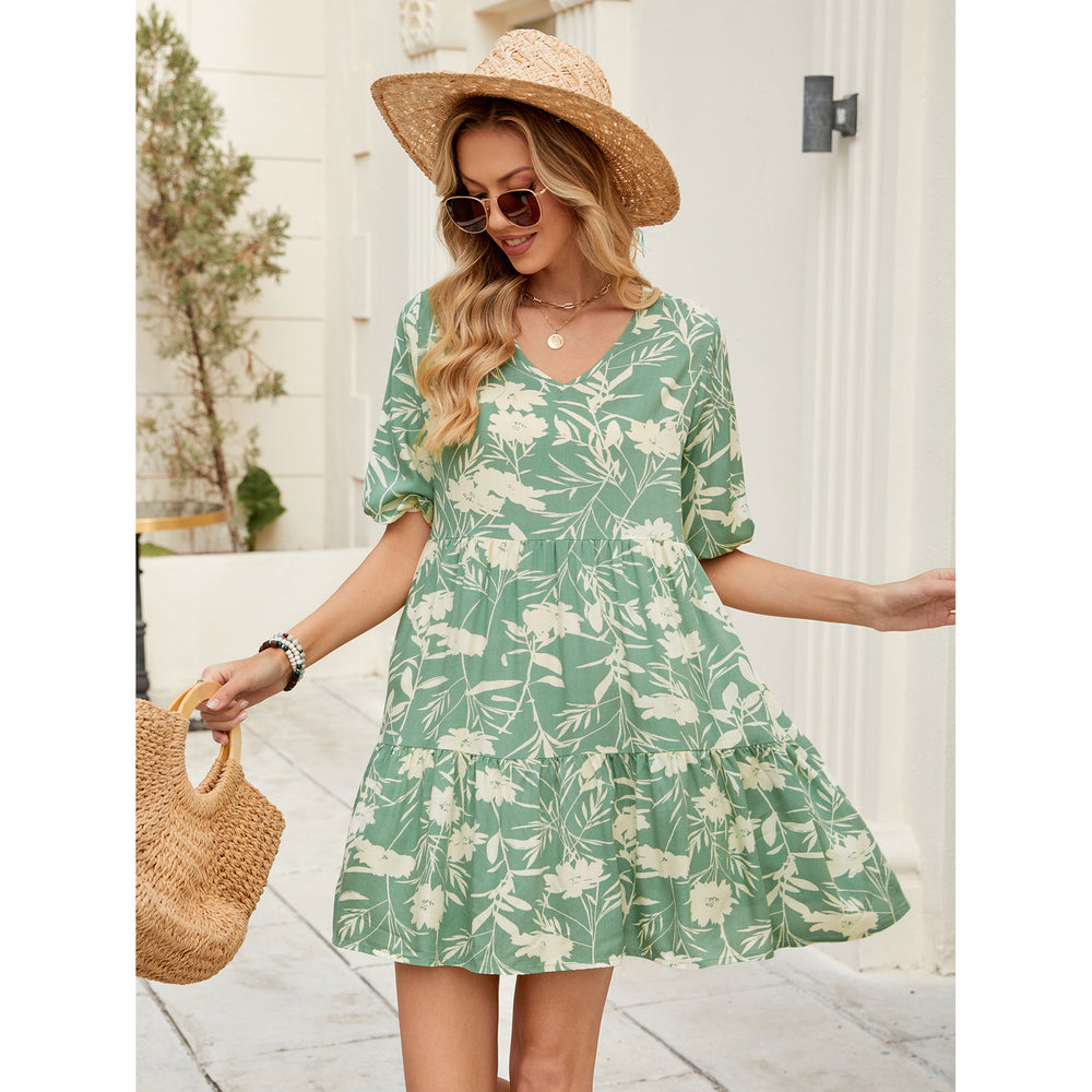 Damen Sommerkleid mit floralen Mustern R&B