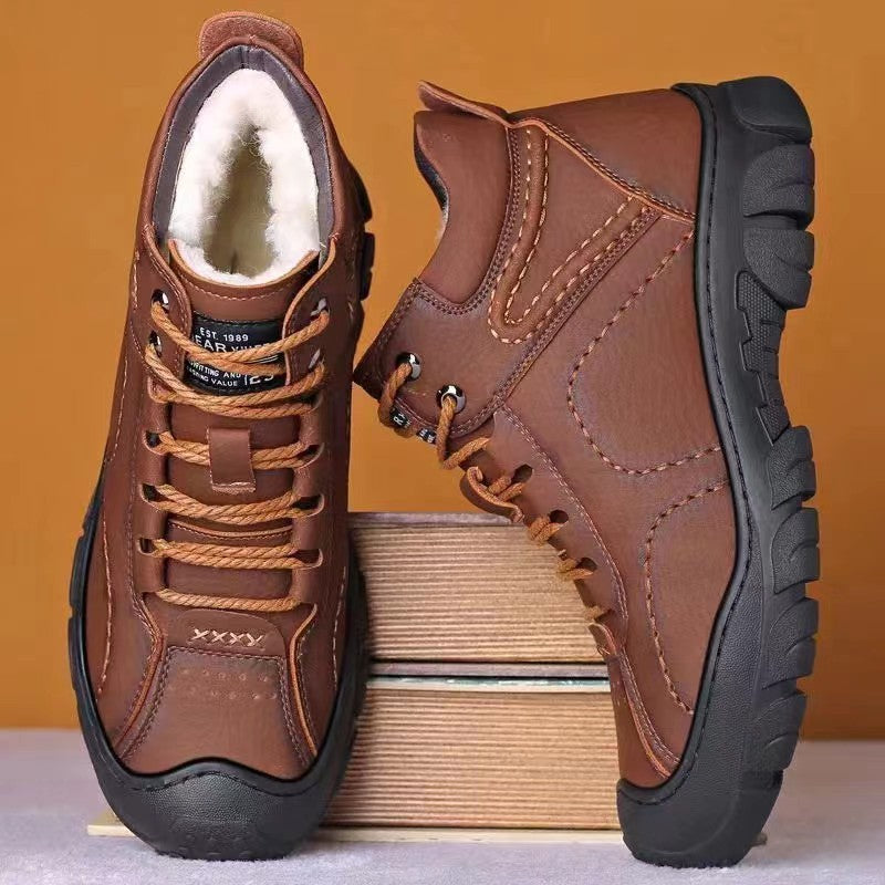 Damen Winterfestige Schnürstiefel mit isolierendem Innenfutter und rutschfester Profilsohle
