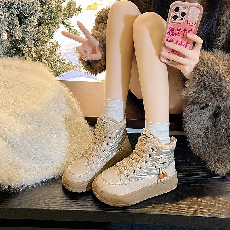 Damen High-Top Sneakers mit warmer Fütterung und rutschfester Laufsohle R&B