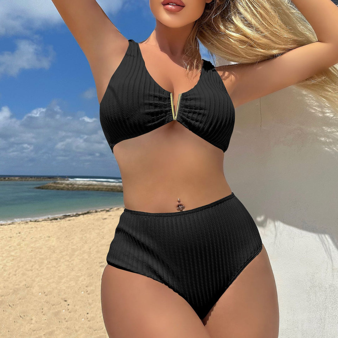 Damen Hochgeschnittener Bikini mit modischem Design R&B