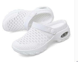 Damen atmungsaktive Slip-On Sneakers mit modischem Mesh-Design R&B