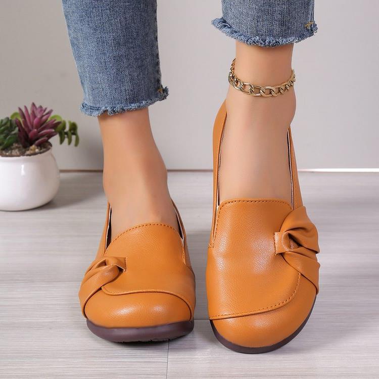 Damen Bequeme Ballerinas mit eleganter Schleifen-Applikation R&B
