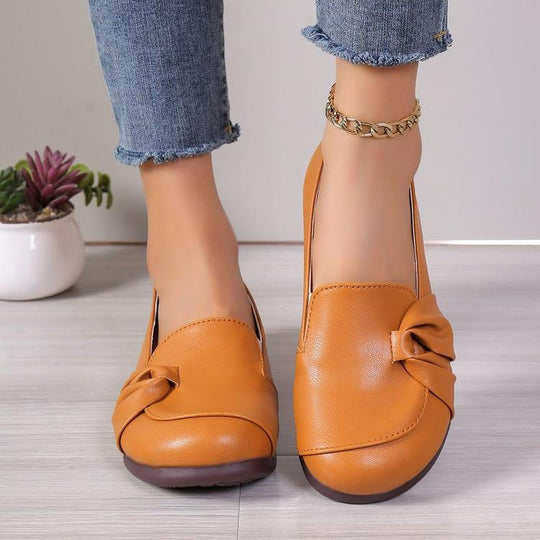 Damen Bequeme Ballerinas mit eleganter Schleifen-Applikation R&B