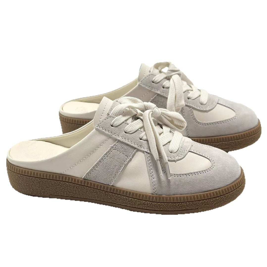 Damen Clogs mit sportlichem Schnürsystem und ergonomischem Fußbett R&B