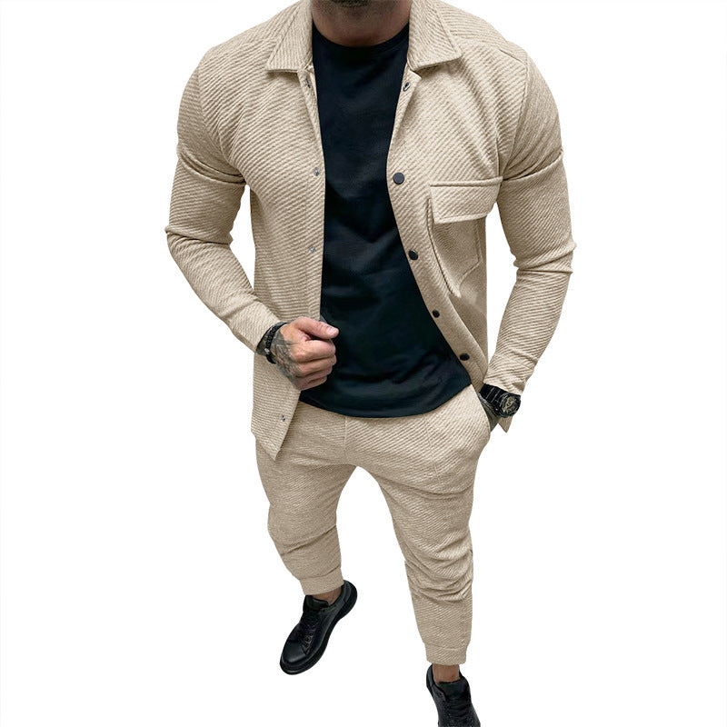 Herren modisches Freizeitanzug mit strukturiertem Design R&B