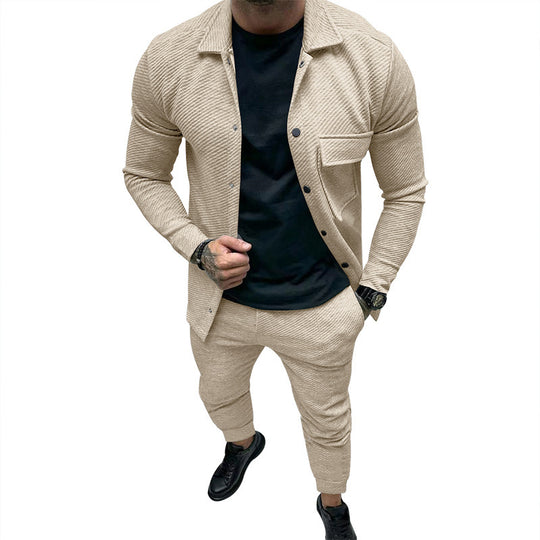 Herren modisches Freizeitanzug mit strukturiertem Design R&B