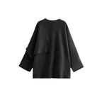 Damen elegante und gemütliche Capejacke R&B