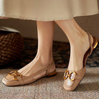 Damen Slingback-Ballerinas mit elegantem Schnallen-Detail und modischem Fußbett R&B