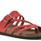 Damen Riemchen-Sandalen mit geflochtenem Design und verstellbarem Riemen R&B