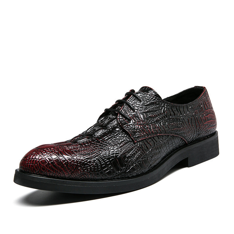 Damen Elegante Schnürschuhe mit stilvollem Krokodil-Design R&B