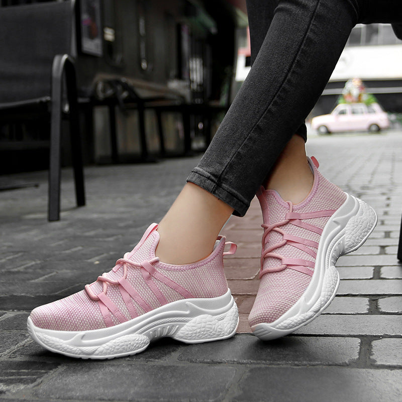 Damen Sportliche Sneaker mit elastischem Halt und atmungsaktiver Oberflächenstruktur R&B