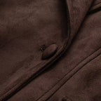 Damen elegante Wildlederjacke mit Taillengürtel R&B