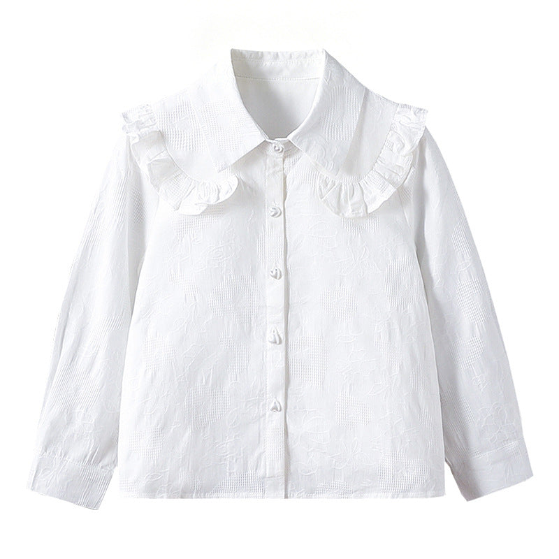 Mädchen Bluse mit Rüschendetails R&B
