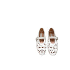 Damen elegante Ballerinas im modischen Lochdesign mit verstellbarem Riemen R&B