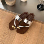 Damen Komfortable Sandalen mit dekorativem Riemen und ergonomischer Sohle R&B
