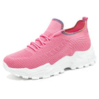 Damen Sportliche Knit Sneaker mit elastischem Fußbett R&B