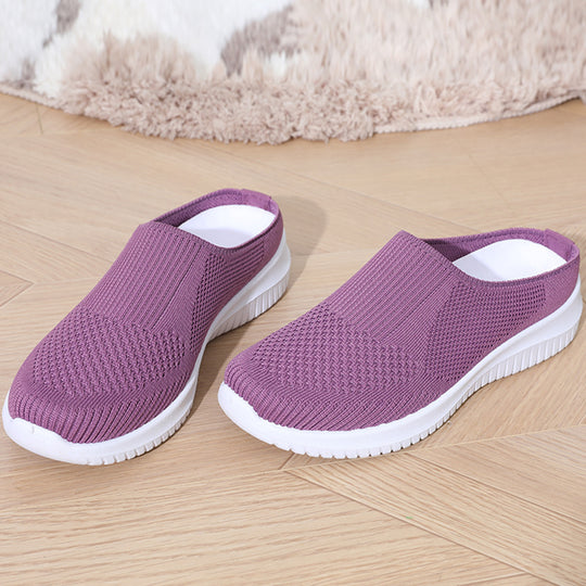 Damen bequeme und atmungsaktive Slip-On Sneaker R&B