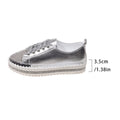 Damen modische Komfort-Sneaker mit Glitzer-Details und atmungsaktiver Sohle R&B